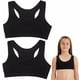 thumbnail image 1 of Guardurnaity 2 unids/set sujetadores de entrenamiento para niñas durabilidad y costura fina sujetadores de entrenamiento para niñas ropa interior Ropa interior Negro 2 piezas, 1 of 6