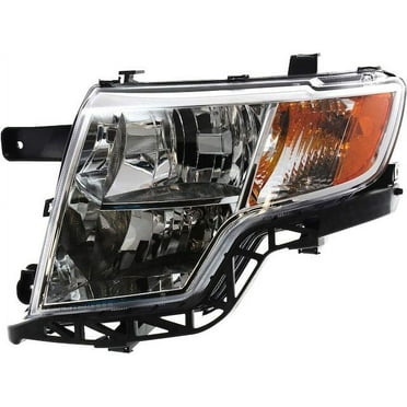 Left Driver Side Headlight Assembly - Compatible with 2007 - 2010 Ford Edge (with Bright Bezel without Logo) Excludes Sport 2008 2009