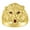 Garnet, variant on 14K Yellow Gold Lion Head Ring Gemstones in Eyes and Mouth Fun Designer Rings For Men Ruby Mens Jewelry Size 7