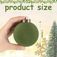 thumbnail image 2 of 15 Pcs Velvet Christmas Balls Bulk Flocked Christmas Tree Ball Ornaments Plastic Xmas Decorative Hanging Ornaments,Christmas Ornaments,Christmas Ornaments Set(Green,3.15 Inch), 2 of 9