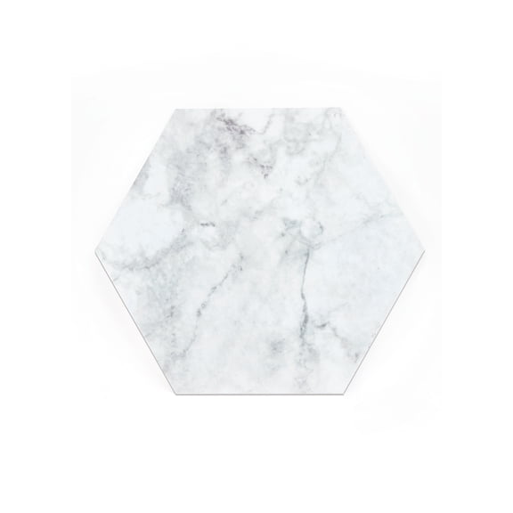 FloorPops Grey Milena Peel & Stick Hexagon Virgin Vinyl Floor Tiles