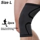 thumbnail image 2 of Paquete de 2 rodilleras adecuadas para aliviar el dolor de rodilla, soporte para rodilla negro, 2 of 5