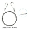 thumbnail image 2 of Unique Bargains Stainless Steel Cable, 2 Pack PVC Coated 1/16' Wire Rope for Deck Railing 3.3ft, 2 of 4