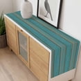thumbnail image 4 of Teal Wood Grain Table Runner - 70 Inch Long, Kitchen Dining Table Runner Dresser Scarves, Farmhouse Vintage Wooden Rustic Farmhouse Decor for Coffee Tables Wedding Party Banquet, 4 of 8