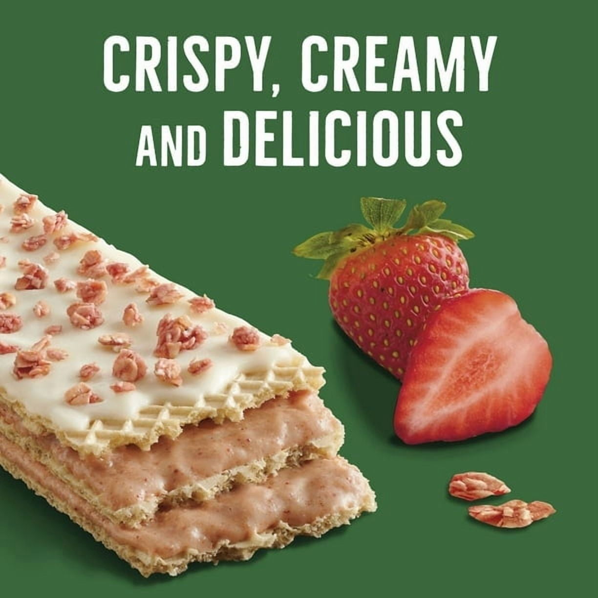 Nature Valley Strawberry Crispy Creamy Wafer Bars, Made with Whole Grain, 5 Bars, 6.5 oz Box - Pack of 3