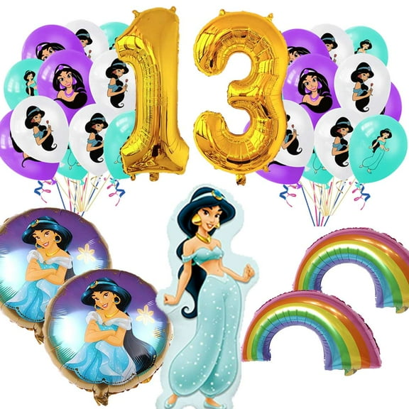 Jasmine Balloons Party Supplies 13th Big Number Decorations Decor Kit Birthday