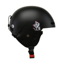 colaxi Ski Helmet Adjustable Portable Snow Helmet for Bicycling Biking Road Cycling Black