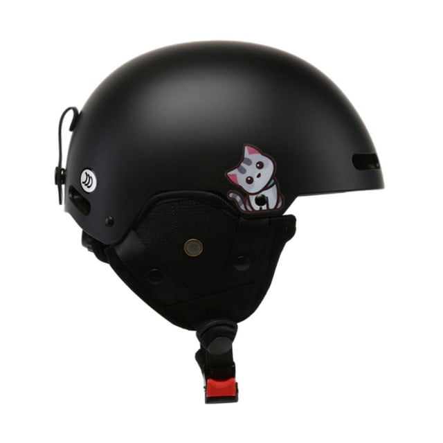koolsoo Casque de Ski Ajustable Portable Casque de Neige pour Vélo Cyclisme Route Noir