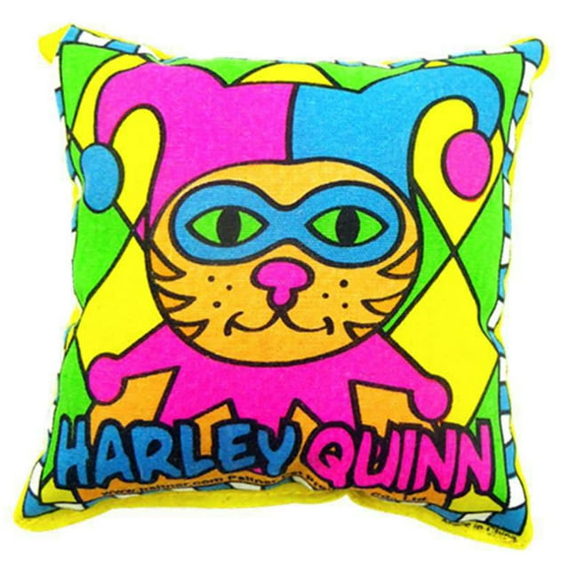 Catnip Toy Square Interactive Pattern Creative Cute Pet Pillow Cat Chewing Toy