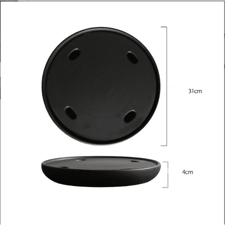

Homeex Creative Sashimi Dry Ceramic Ice Tray Matte black Large