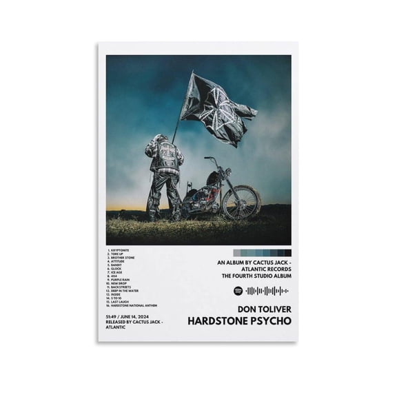 Don Toliver - HARDSTONE PSYCHO 2 Canvas Poster Bedroom Decoration Landscape Office Valentine's Birthday Gift