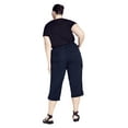 thumbnail image 2 of Avenue Women's Plus Size Cotton Roll Up Capri, 2 of 2