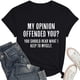 thumbnail image 5 of Camiseta con estampado sarcástico para mujer - Camiseta informal de manga corta con frases divertidas, 5 of 5