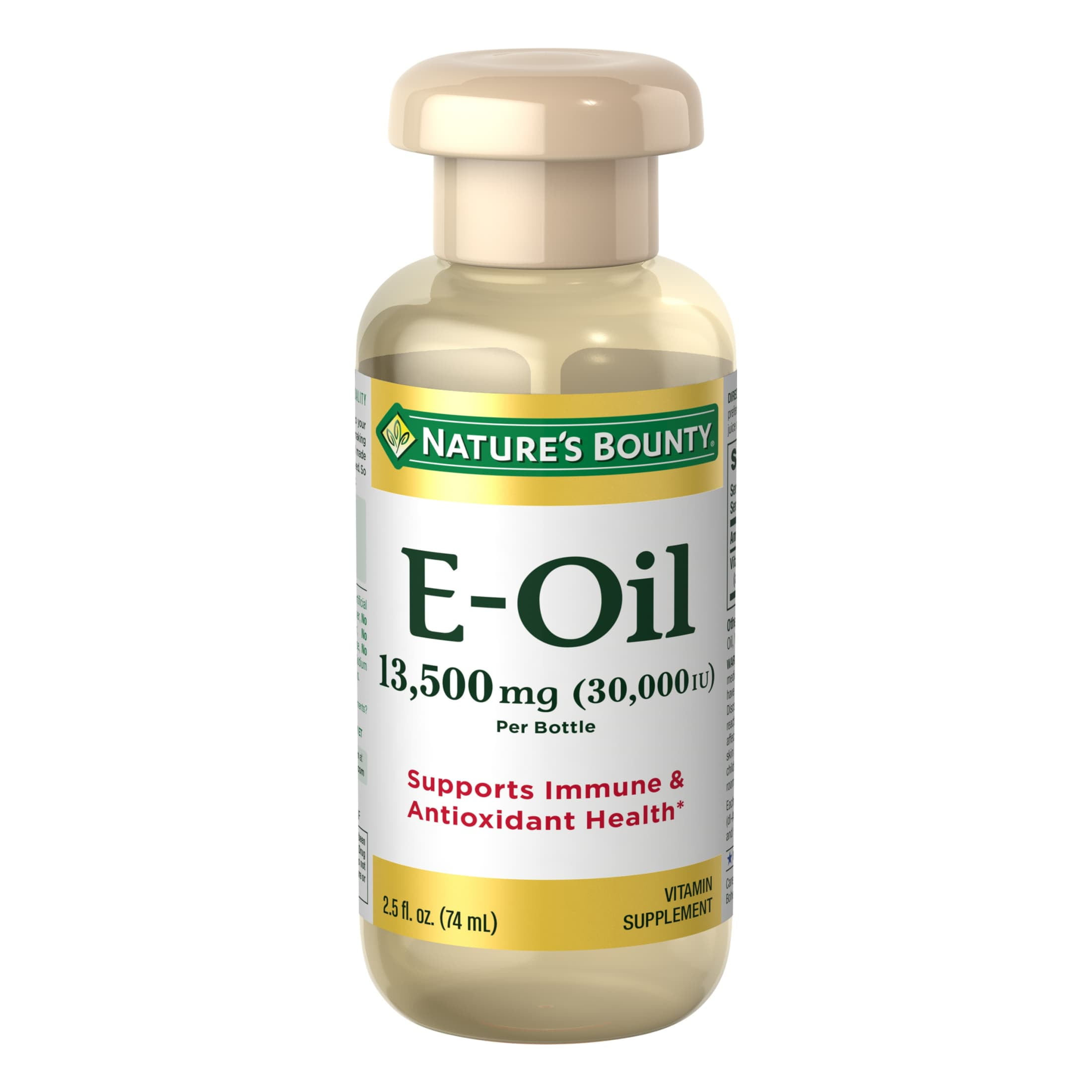 Nature’s Bounty Vitamin E 30,000 IU Oil for Radiant Skin & Immune Health,  2.5 Fl Oz
