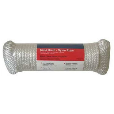 ZoroSelect Rope, Nylon, Braided, 5/16 In. dia., 100ft L