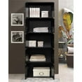 thumbnail image 3 of Pemberly Row Bibliothèque à 5 Tablettes et 10 Portes, Noire, 3 of 5