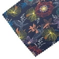 thumbnail image 5 of DouZhe Polyester Placemats Set of 4, Bohemian Flowers Sketch Pattern Heat Resistant Place Mats for Dining Table, 12" x 18", 5 of 7
