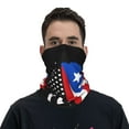 thumbnail image 7 of Neck Gaiter Face Mask Men Women America Puerto Rico Flag Seamless Bandana Face Cover Scarf Mask Balaclava Headband, 7 of 7