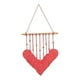 thumbnail image 1 of Tapiz tejido de hojas, borlas de hojas, macramé para colgar en la pared, bohemio, fondo elegante artesanal rosa, decoración de pared para dormitorio, 1 of 9