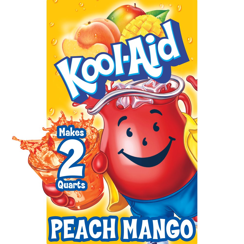 KoolAid Unsweetened Peach Mango Artificially Flavored Powdered Soft