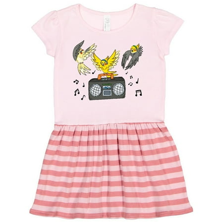 

Inktastic Jamming Cockatiels Gift Toddler Girl Dress