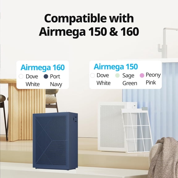 Airmega 150 Genuine Replacement Filter Set with HEPA and Carbon for -1019C