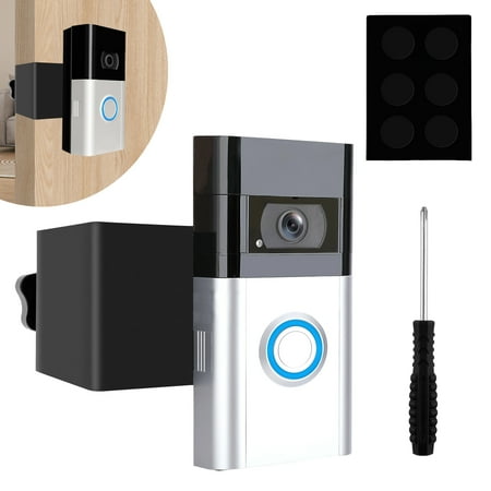 Ikoopy Video Doorbell Mount No Drill Doorbell Mounting Bracket Anti-Theft Wireless Doorbell Door Holder Bracket Camera Doorbell Mount Doorbell Bracket Holder for Doorbell