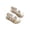 Beige, variant on GiLiling Girls Barefoot Mary Jane Flats, Closed-Toe Canvas Flats with Elastic Strap, Breathable Non-Slip Soft Rubber Sole Casual Summer Shoes for Kids (Pink, 4-4.5 Years)