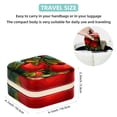 thumbnail image 5 of Apple Travel Portable Square Jewelry Box Earring Necklace Bracelet Organizer Storage Display Case Holder Stand Decorative Box Organize, 5 of 6