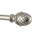 thumbnail image 6 of Exclusive Home Acorn 1" Curtain Rod and Coordinating Finial Set, Matte Silver, Adjustable 66"-120", 6 of 6