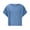 Blue, variant on Ashyfjp Womens Tops Fashion Casual Oversized Solid Color Short Sleeve Crew Neck Sports Backless Cutout Yoga-Style T-Shirt, Light Blue, XL
