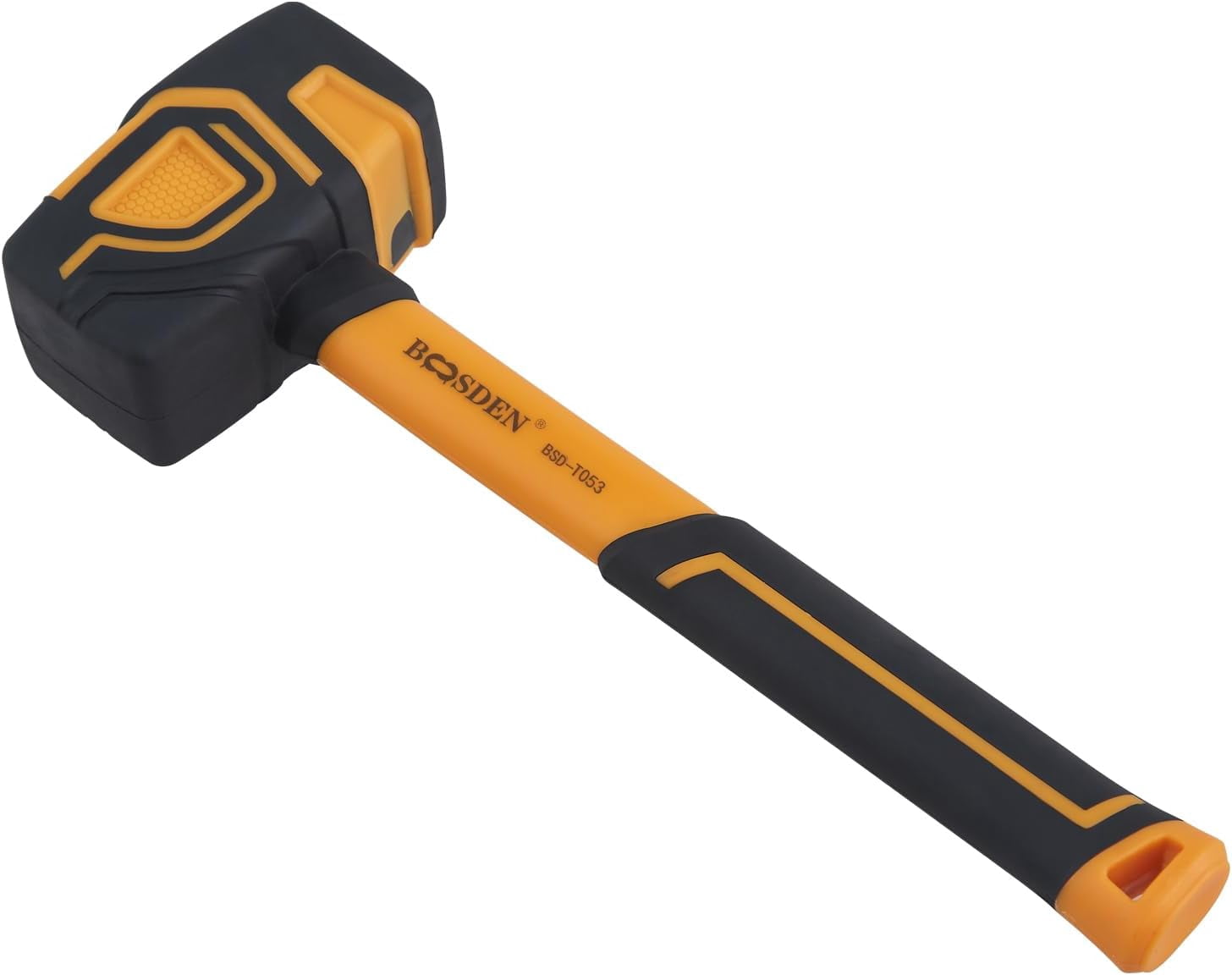 RGHJAR-Rubber Mallet, 20 oz Rubber Mallet Hammer, Rubber Hammer with Hook, Mallet Hammer with Solid Head & Ergonomic Grip Handle, Soft Face Hammer, No Damage for Flooring, Woodworking and Camping