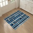 thumbnail image 3 of ODIKA 3'x5' Washable Area Rug Asymmetric Block Rhythm Geometric Bands Boho Striped Abstract Refined Structured for Hallway, Laundry Room, Non-Slip, Flatweave, Easy Care, 3 of 7
