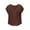 CC23-Coffee, variant on Pajama Tops Women Cap Short Sleeve Loose Fit Sleep Shirts Summer Casual Lightweight Breathable Lounge Blouse Coffee XL