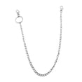 thumbnail image 3 of Collar de capa de cadena de monedero de plata de hierro de 3 piezas Manojo de llaves góticas, 3 of 9