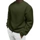 thumbnail image 2 of Blusas y camisas de manga larga con cuello redondo para hombre, estilo casual, liso, con cuello redondo, sudadera de manga larga, blusa de poliéster para hombre, 2 of 6