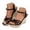 Black, variant on Dakaela Sandals for Women 2026 Comfortable Wedge Platform Slip on Espadrille Open Toe Wedges Heels Beach Sandal with Ankle Strap Size 6-8