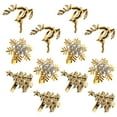 thumbnail image 3 of Homoyoyo 12pcs Elegant Design Napkin Holders Golden Alloy Item for Family Reunions, 3 of 8