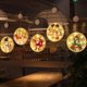 thumbnail image 4 of Decoración navideña LED colgante con ventosa a pilas (pilas incluidas) estilo muñeco de nieve, 4 of 5