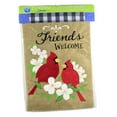 thumbnail image 2 of Home & Garden Burlap Cardinal Friends Flag Applique Embroidered 4321Fm, 2 of 3