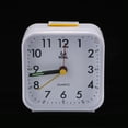 thumbnail image 2 of yuksok Réveil Sans Tic-Tac Mini Horloge Portable avec Veilleuse-Blanc, 2 of 9