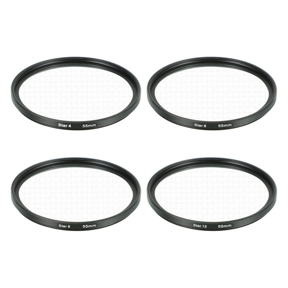 55mm Star Filter, Starburst Filter for Camera Lens Starlight Effect