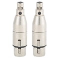 thumbnail image 1 of 2 uds Mini XLR 3pin Mini XLR 3pin hembra a XLR 3pin hembra conector Adaptador de Audio, 1 of 14