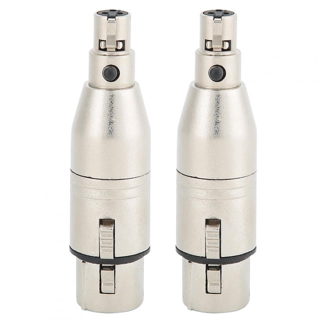 2 uds Mini XLR 3pin Mini XLR 3pin hembra a XLR 3pin hembra conector Adaptador de Audio
