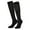 Black, variant on Deago 5 Pairs Slouch Socks for Women Men Soft Extra Long Scrunch Knee High Cotton Socks (Multi-color)