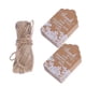 thumbnail image 3 of 50pcs Kraft Paper Gift Tags White Lace Tag with Hemp Rope for Wedding Engagement, 3 of 3