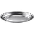 thumbnail image 4 of Assiette de Service Ovale en Acier Inoxydable, Assiette de Service pour Aliments, Assiette à Collation pour la Maison, 4 of 6