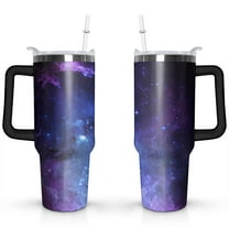 Purple Geometric Star 40oz Stainless Steel Vacuum Insulated Tumbler with Lid and Straw Gifts for Mom Friend Sister Grandma