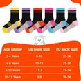 thumbnail image 7 of Boys Crew Socks Kids Athletic Cushioned Comfortable Soft Socks 12 pairs Aged 2-14 for Active Children, 7 of 7