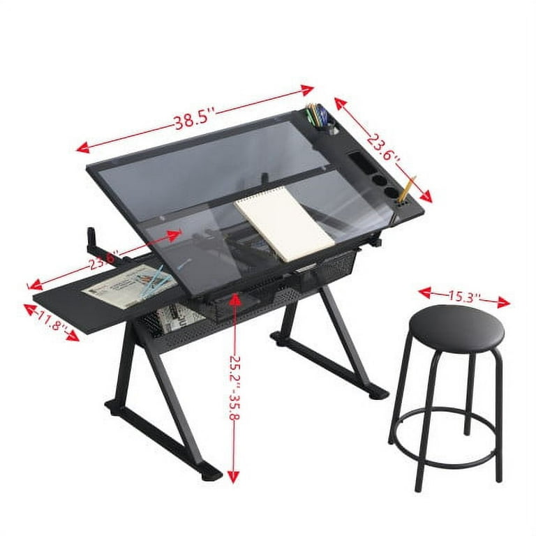 Adjustable Drafting Table, Diamond Art Desk, Versatile Art Craft Station  Study Table for Artist Painters Home Office